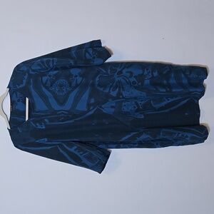 Grizas Silk Bamboo Slip Dress Size M Blue